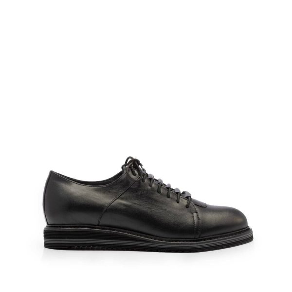 pantofi casual barbati din piele naturala leofex 599 negru box 131225 4 | Haine Tari